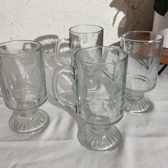 Vintage Princess House Heritage Design Irish Coffee Mugs set of 4 - Picture 4 of 4